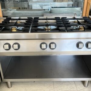 Cucina professionale a Gas sei 6 fuochi con forno a Gas S/70 120x70 cm